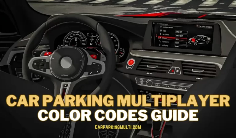 Car Parking Multiplayer Color Codes Guide: Customize Your Cars