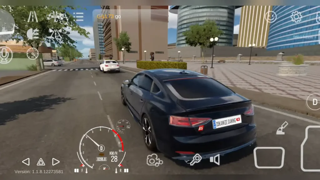 Drone mode view of the open-world map in CPM 2 Mod Apk
