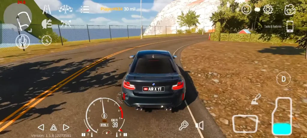 Multiplayer gameplay in Car Parking Multiplayer 2 showing players racing online